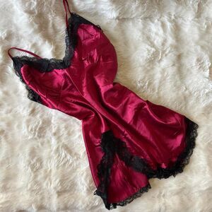 Unbranded Women's Red and Burgundy Dress